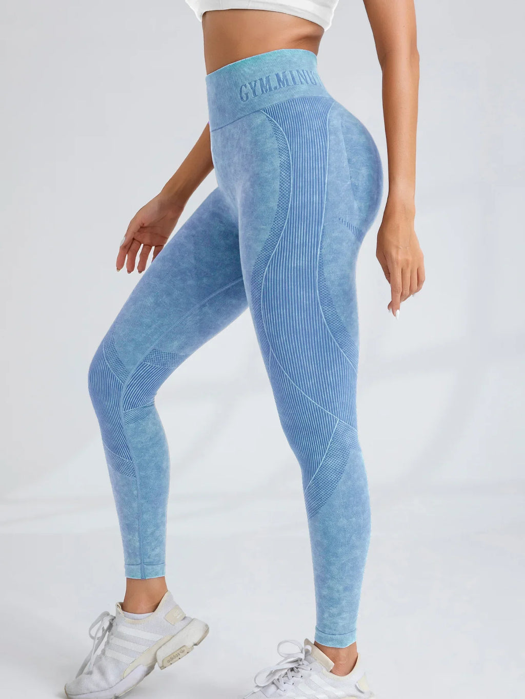 TrenddVibe™ Urban-Flex Letter-Waist Tights