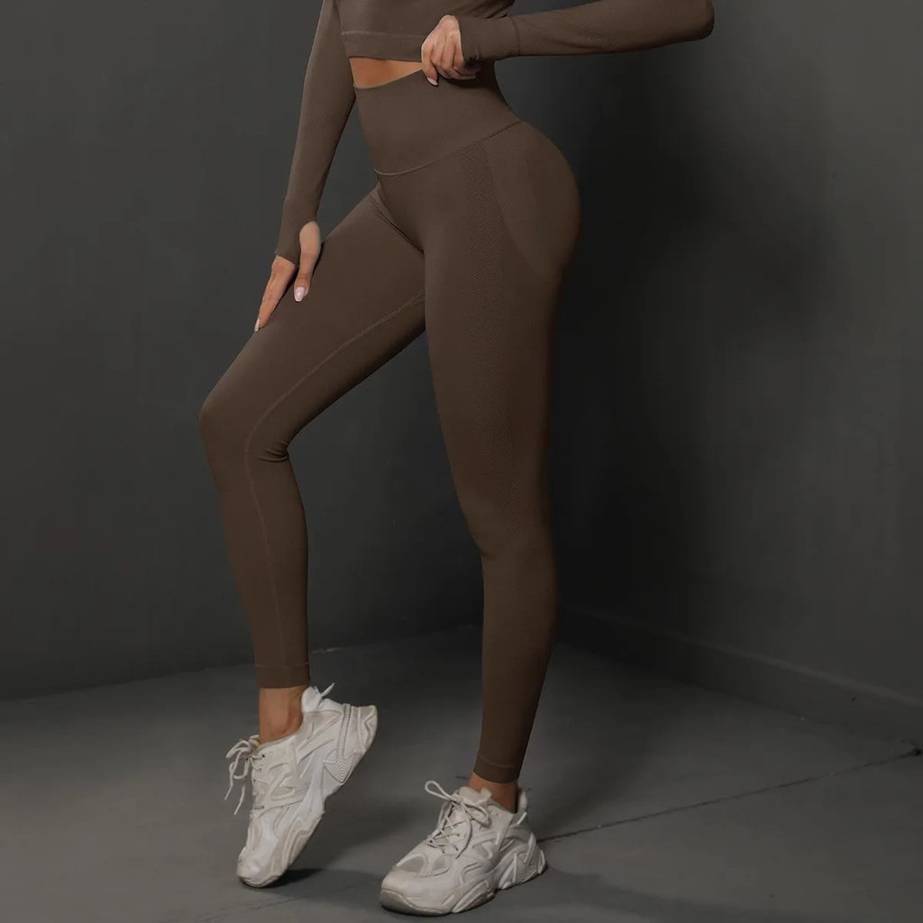 TrenddVibe™ Sculpt-Lift High-Waist Seamless Leggings