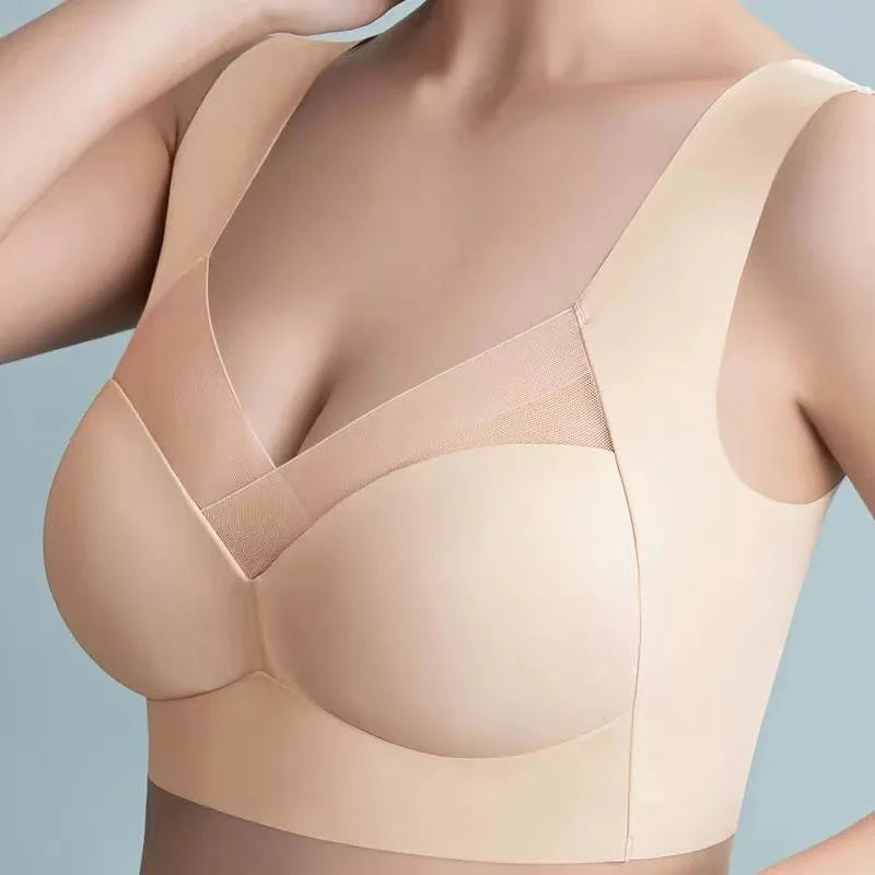 TrenddVibe™ Lace-Elegant Seamless Push-Up Bralette