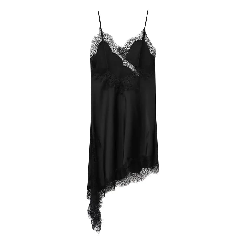 TrenddVibe™ Satin Siren Slip Dress