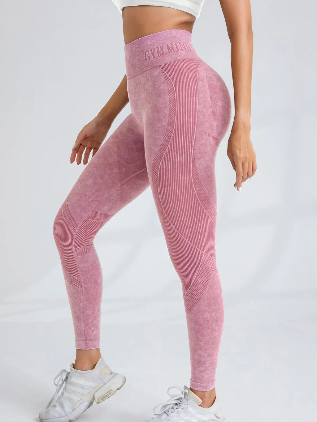 TrenddVibe™ Urban-Flex Letter-Waist Tights