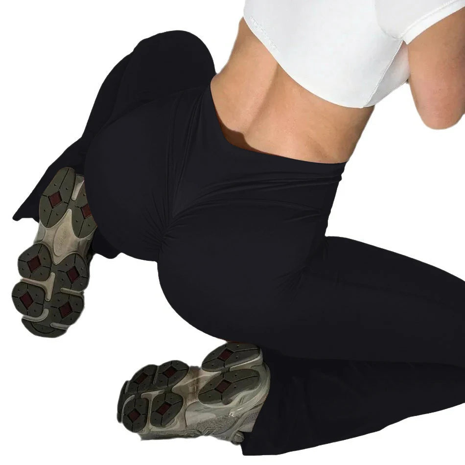 TrenddVibe™ Sculpt-Boost Scrunch High-Waist Leggings