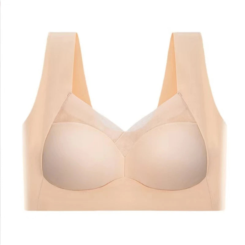 TrenddVibe™ Lace-Elegant Seamless Push-Up Bralette