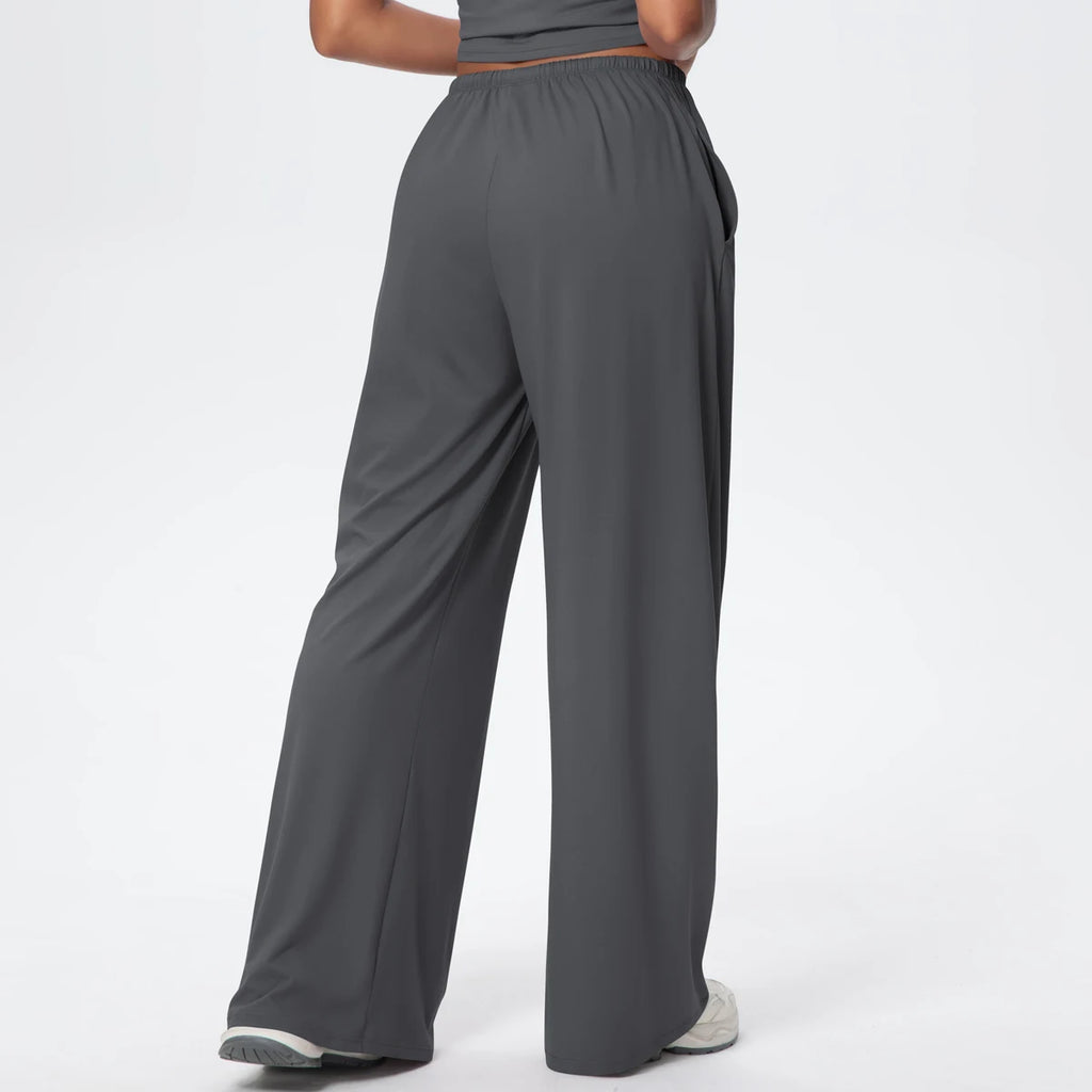 TrenddVibe™ CloudFlow Wide-Leg Yoga Pants