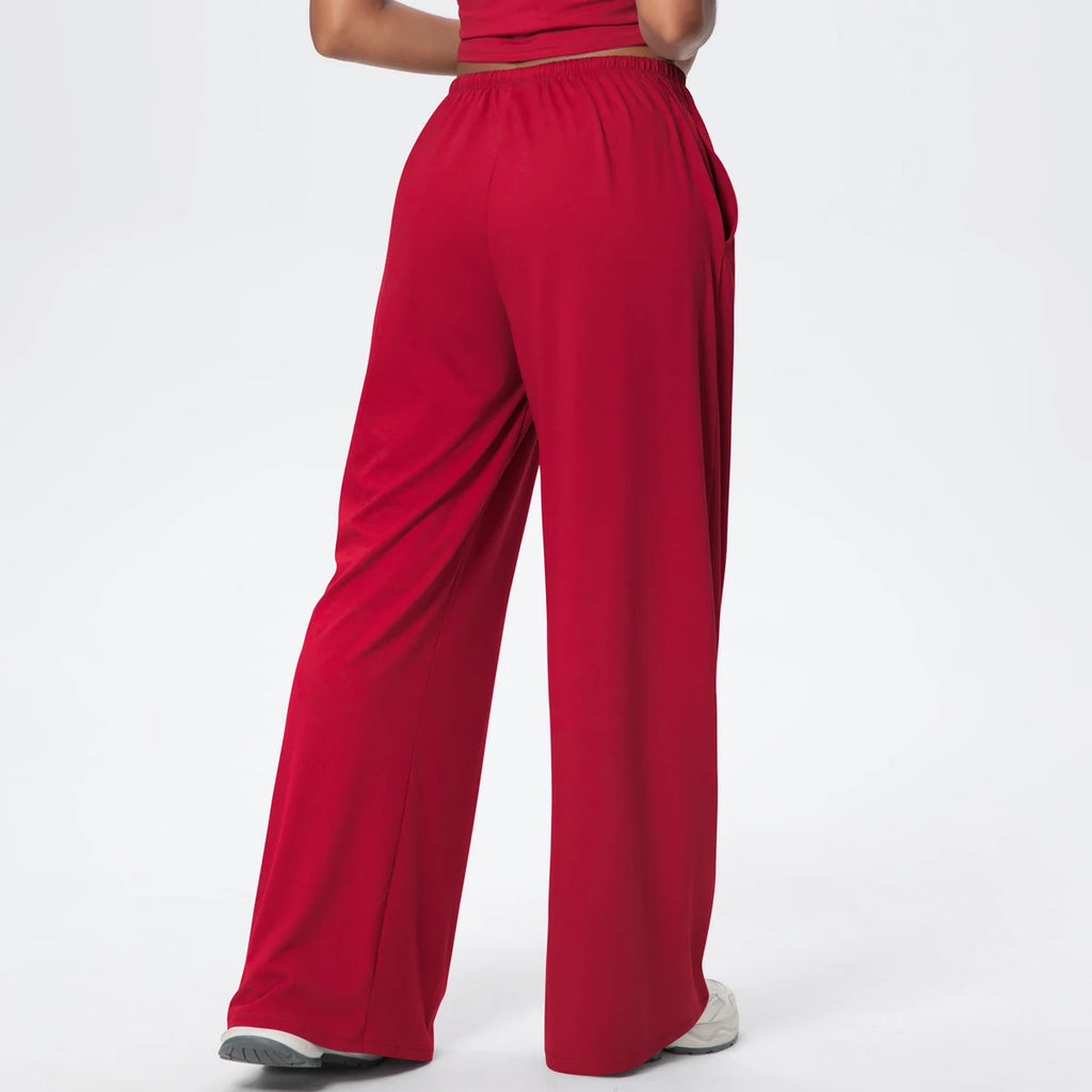TrenddVibe™ CloudFlow Wide-Leg Yoga Pants