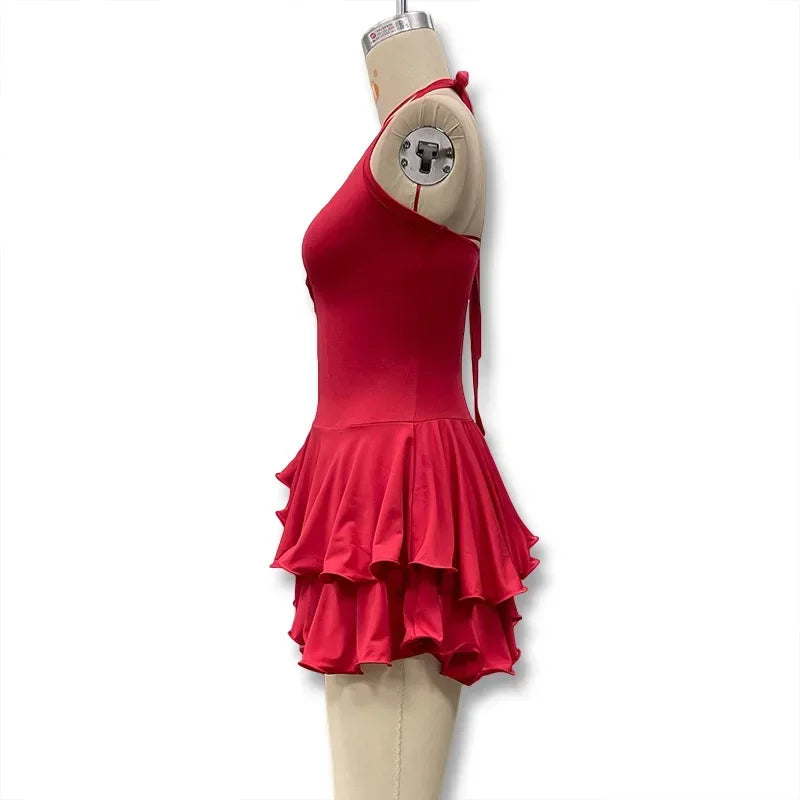 TrenddVibe™ Ruffle Romance Mini Dress