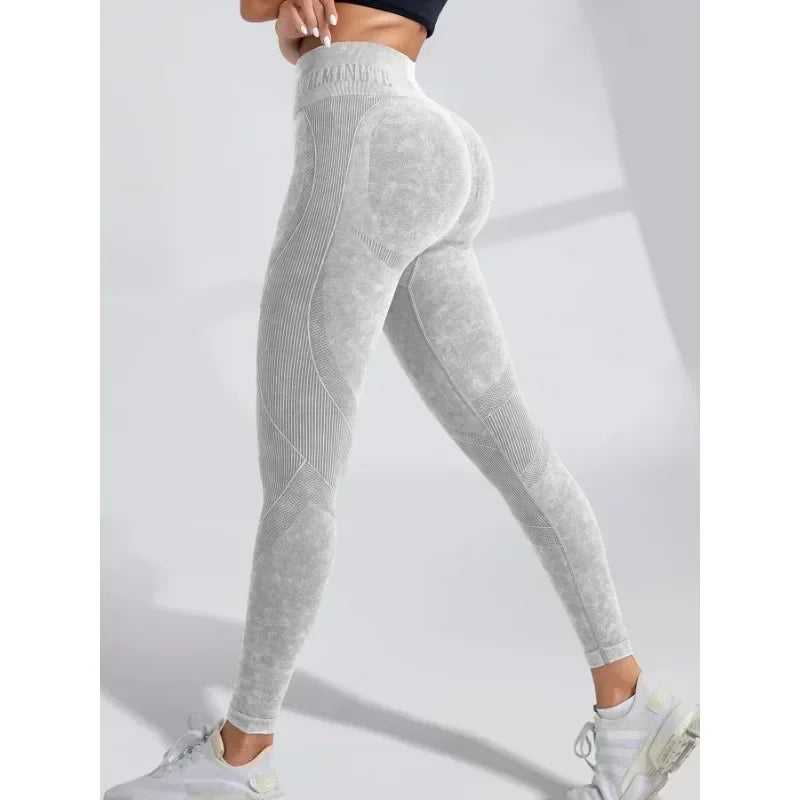 TrenddVibe™ Urban-Flex Letter-Waist Tights