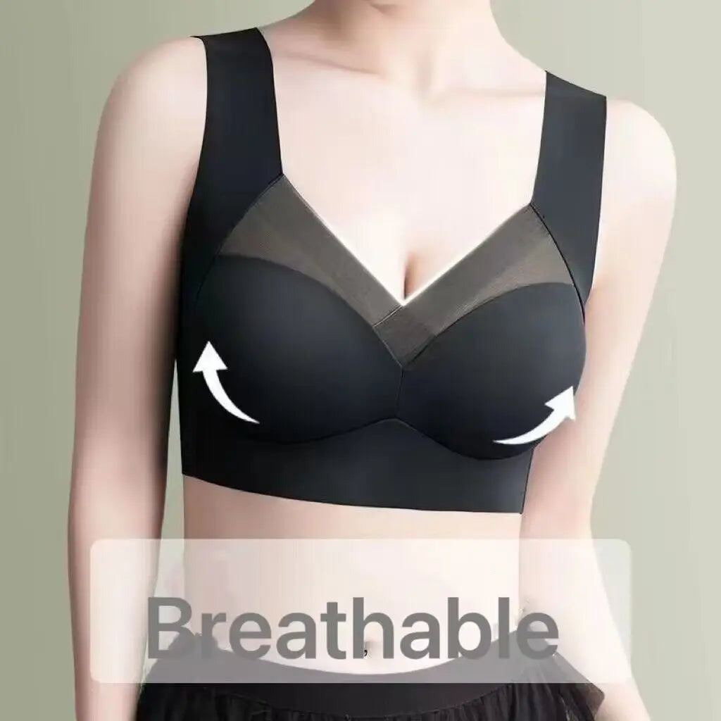 TrenddVibe™ Lace-Elegant Seamless Push-Up Bralette