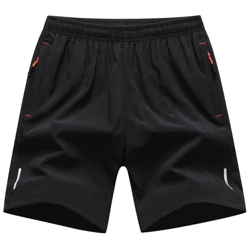TrenddVibe™ Men’s Summer Casual Shorts – Breathable Polyester, Elastic Waist, Regular Fit