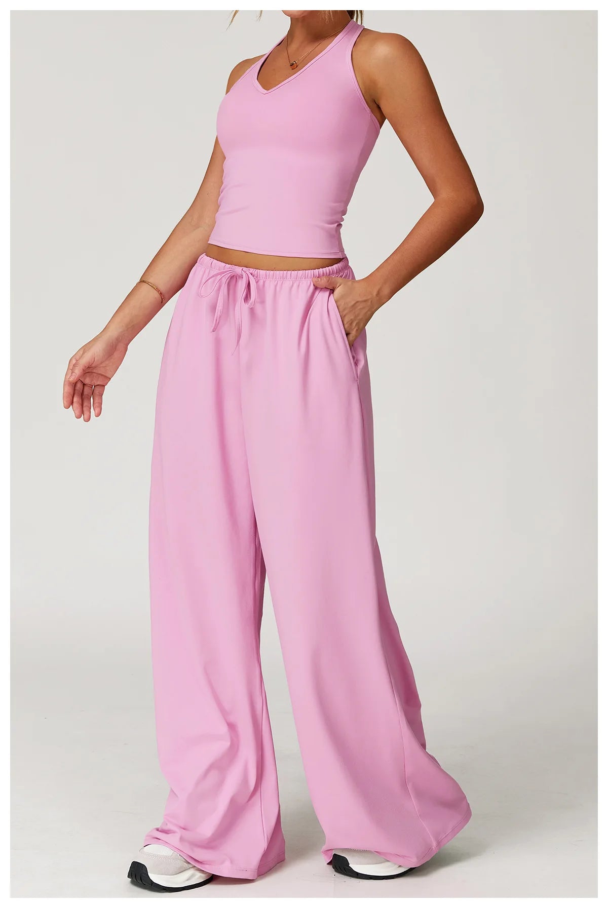 TrenddVibe™ FlowMotion Wide-Leg Sport Pants