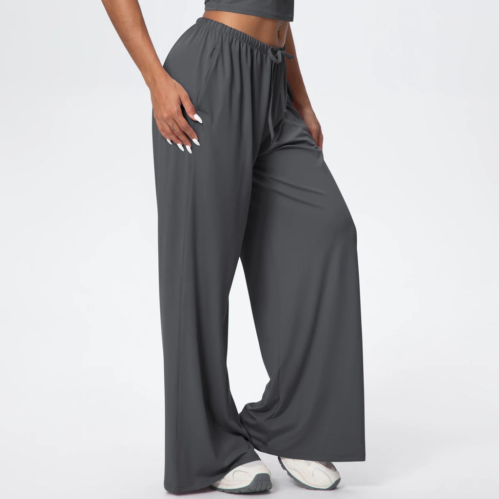 TrenddVibe™ CloudFlow Wide-Leg Yoga Pants