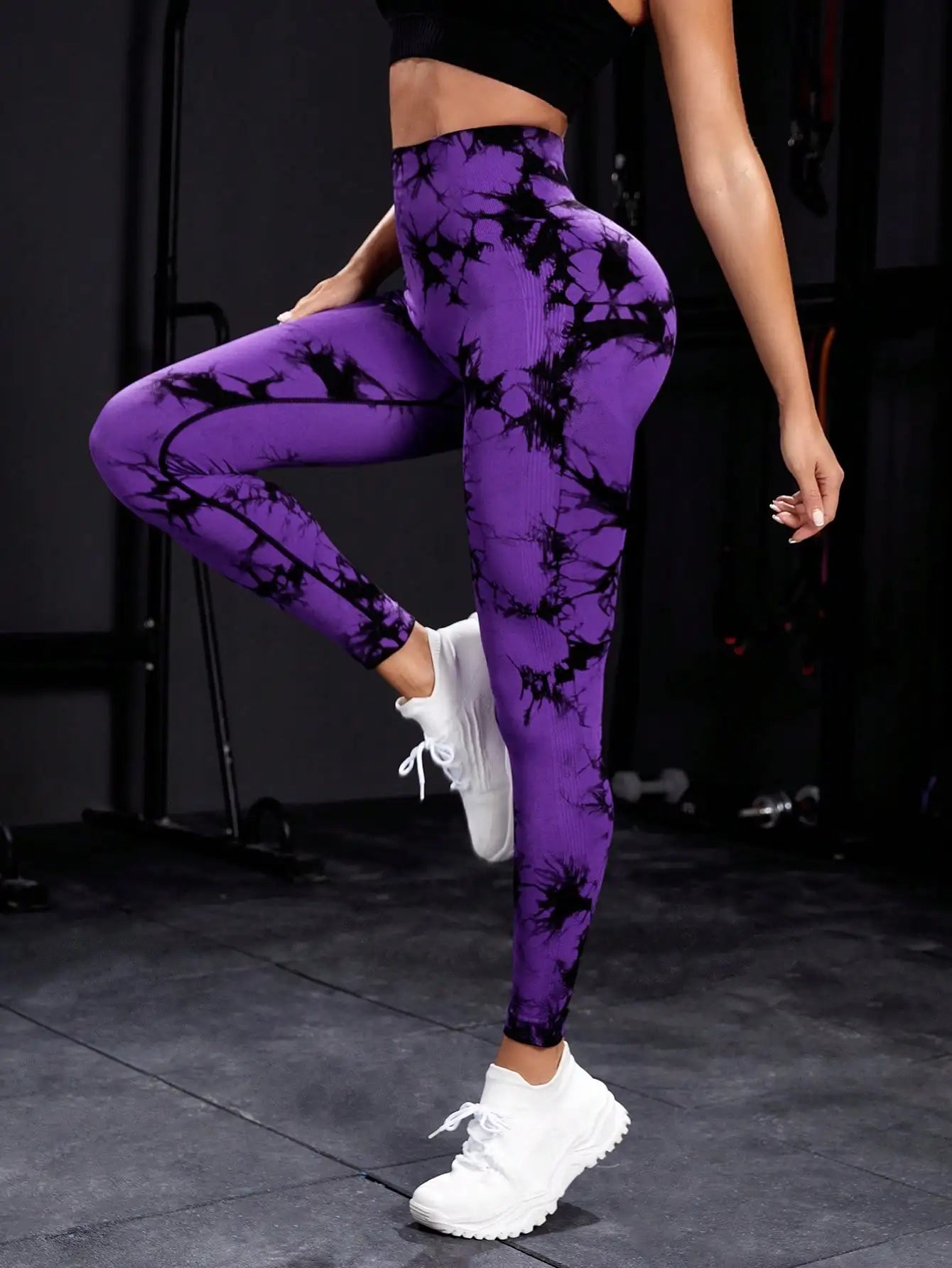 TrenddVibe™ Velocity Seamless High-Waist Tights