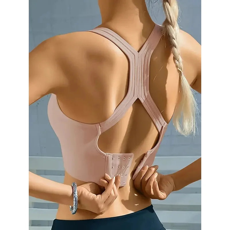 TrenddVibe™ Seamless Comfy & Breathable Push-Up Yoga Tank Bra