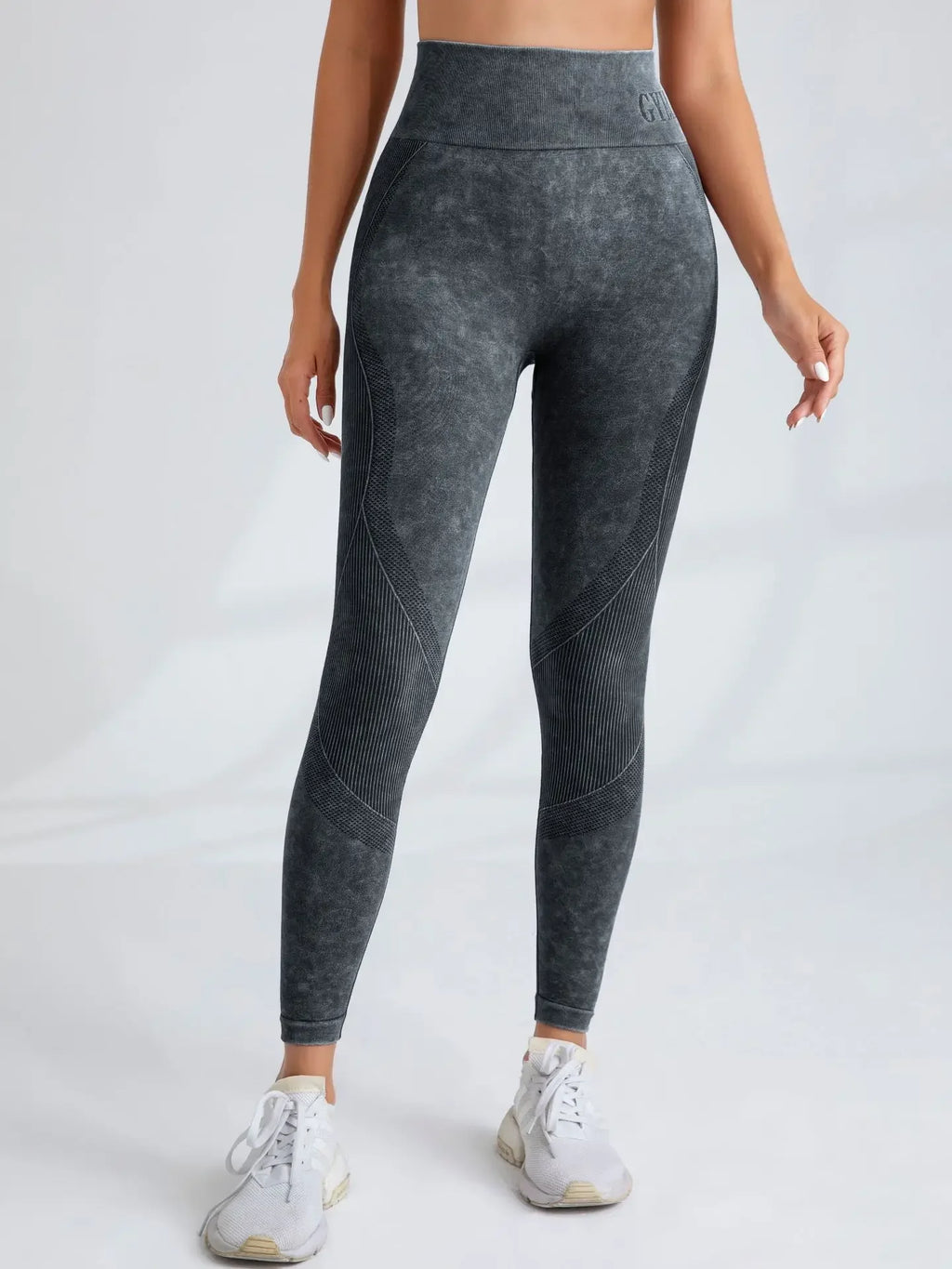 TrenddVibe™ Urban-Flex Letter-Waist Tights