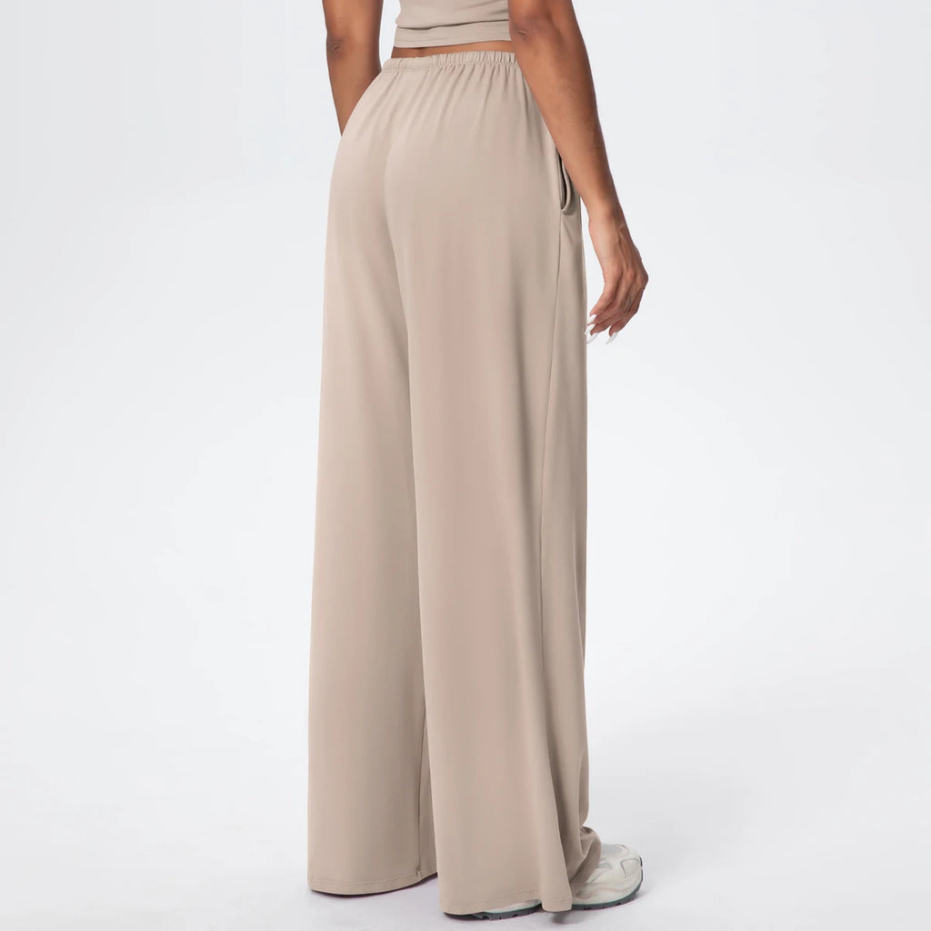 TrenddVibe™ CloudFlow Wide-Leg Yoga Pants