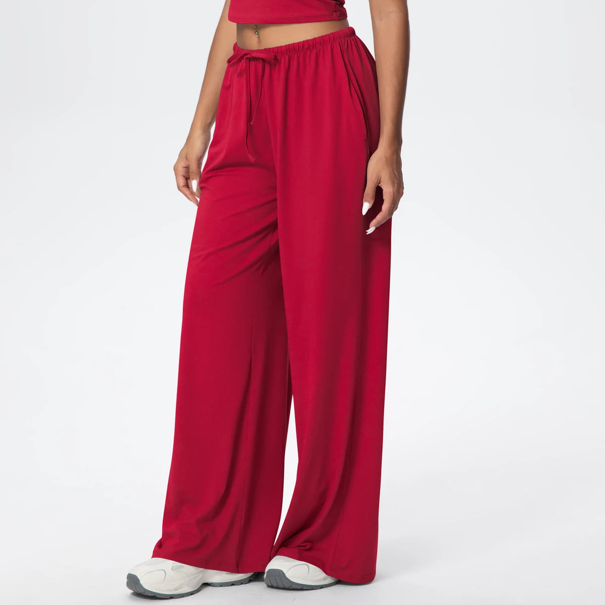 TrenddVibe™ CloudFlow Wide-Leg Yoga Pants