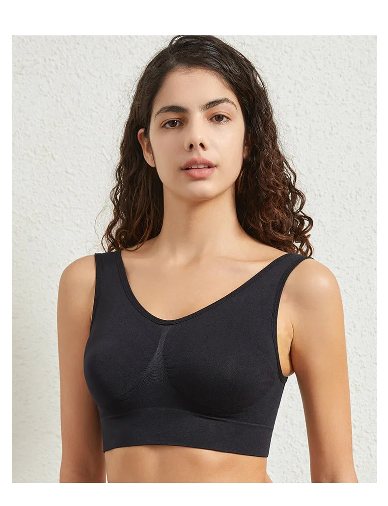 TrenddVibe™ Comfort-Flex Seamless Push-Up Bralette