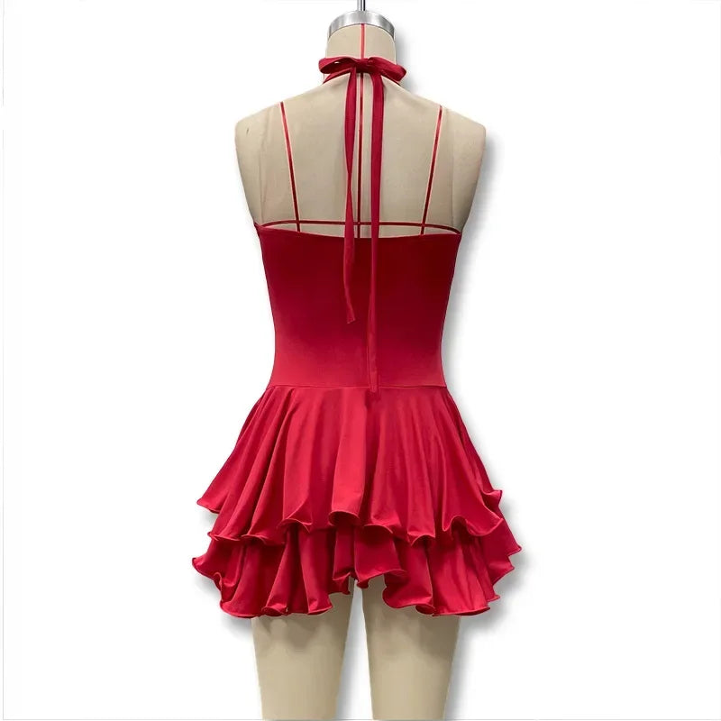 TrenddVibe™ Ruffle Romance Mini Dress