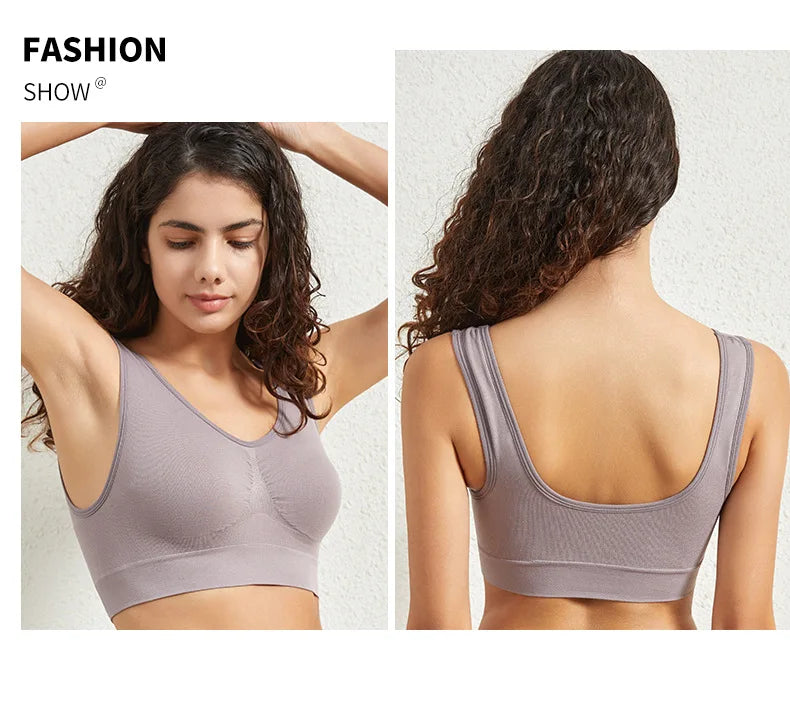 TrenddVibe™ Comfort-Flex Seamless Push-Up Bralette