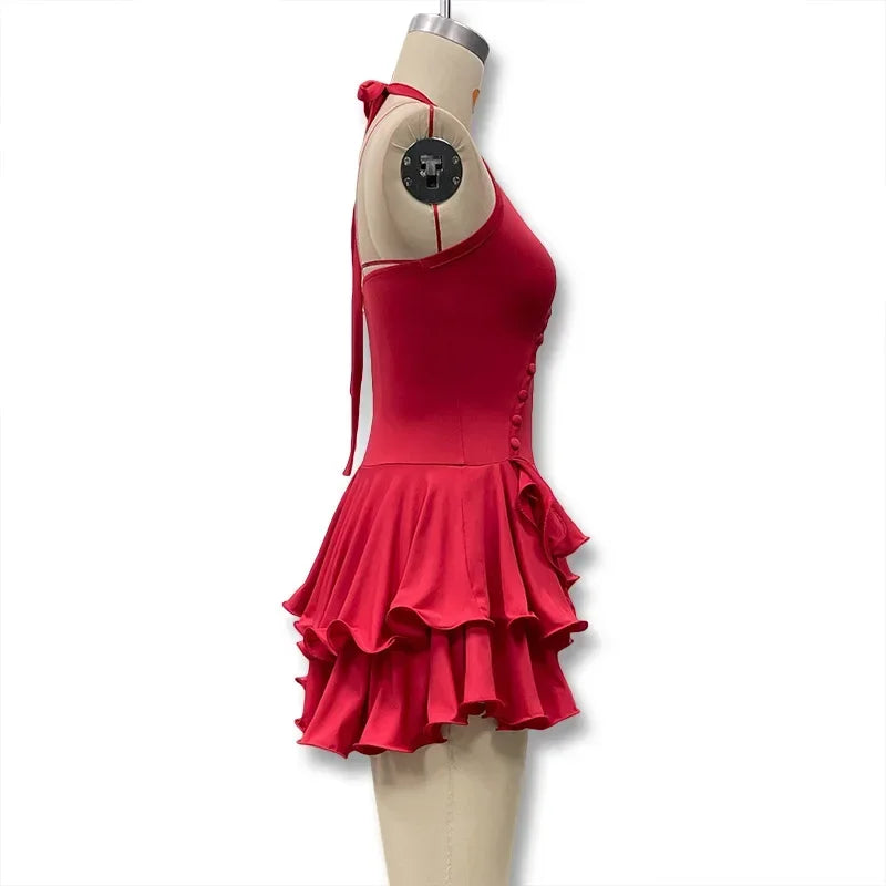 TrenddVibe™ Ruffle Romance Mini Dress