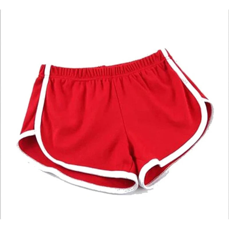 TrendVibe Women’s Casual Sports Shorts – High Waist, Elastic Fit, Summer Style