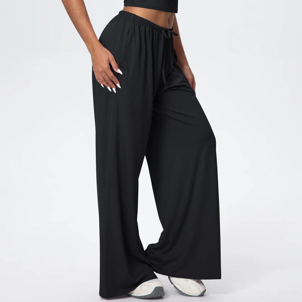 TrenddVibe™ CloudFlow Wide-Leg Yoga Pants