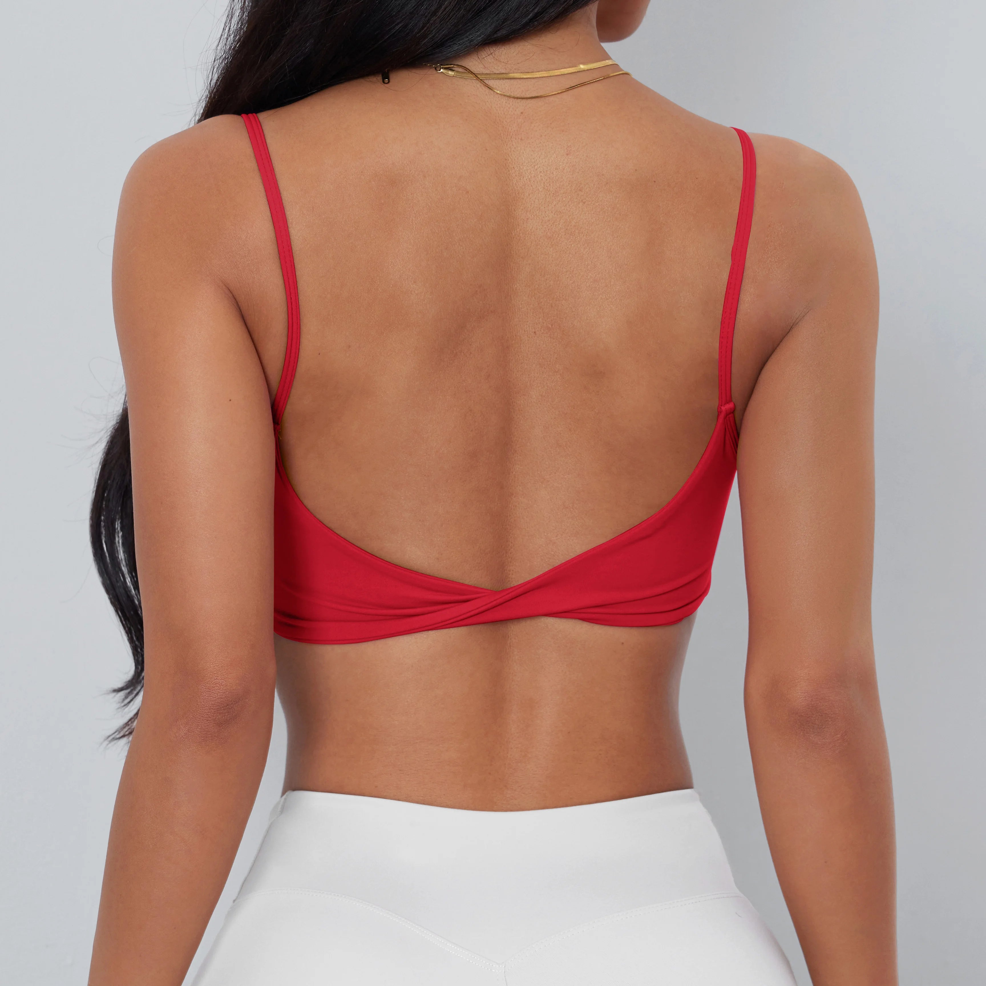 TrenddVibe™ Anfilia Spaghetti Strap Performance Bralette