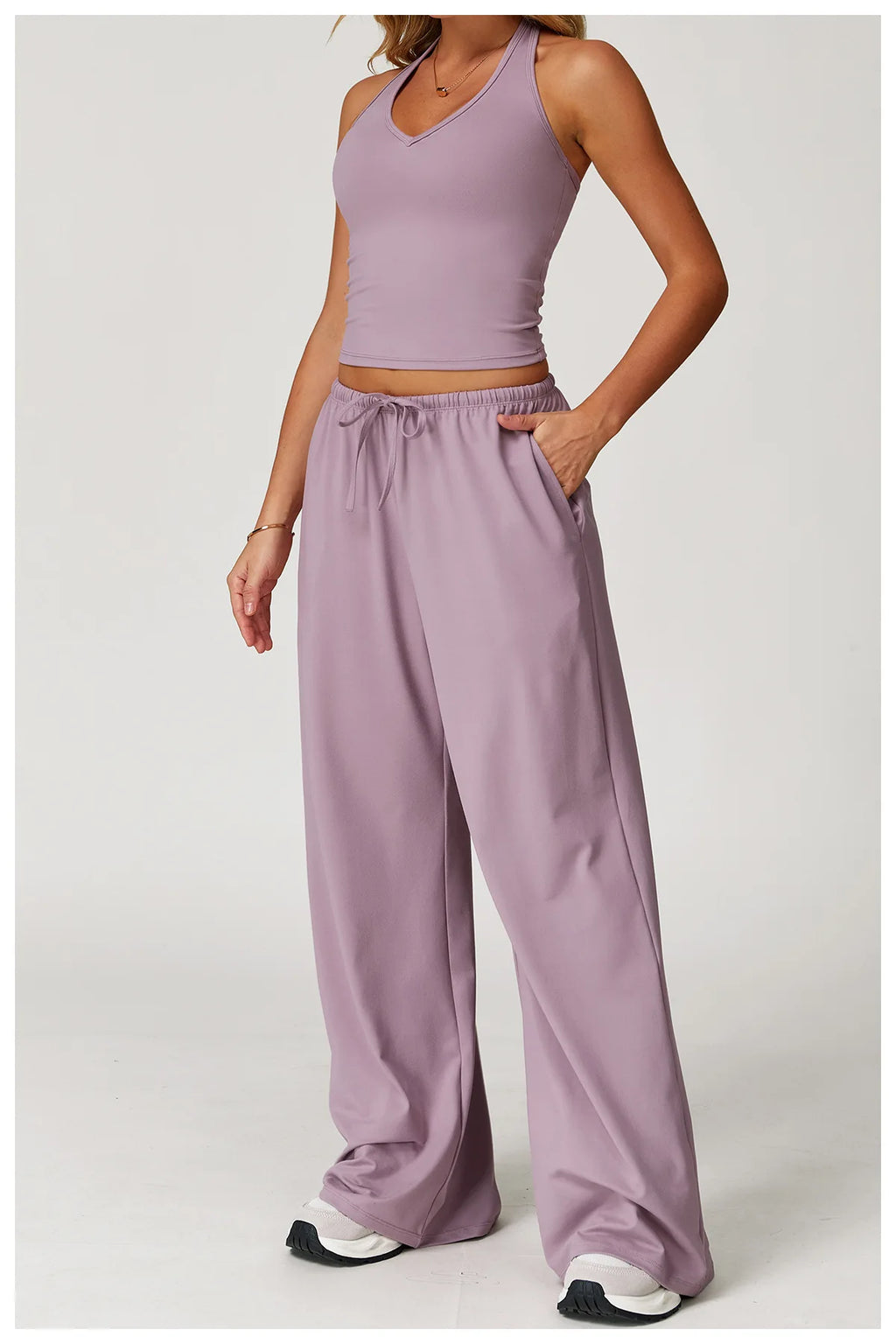TrenddVibe™ FlowMotion Wide-Leg Sport Pants