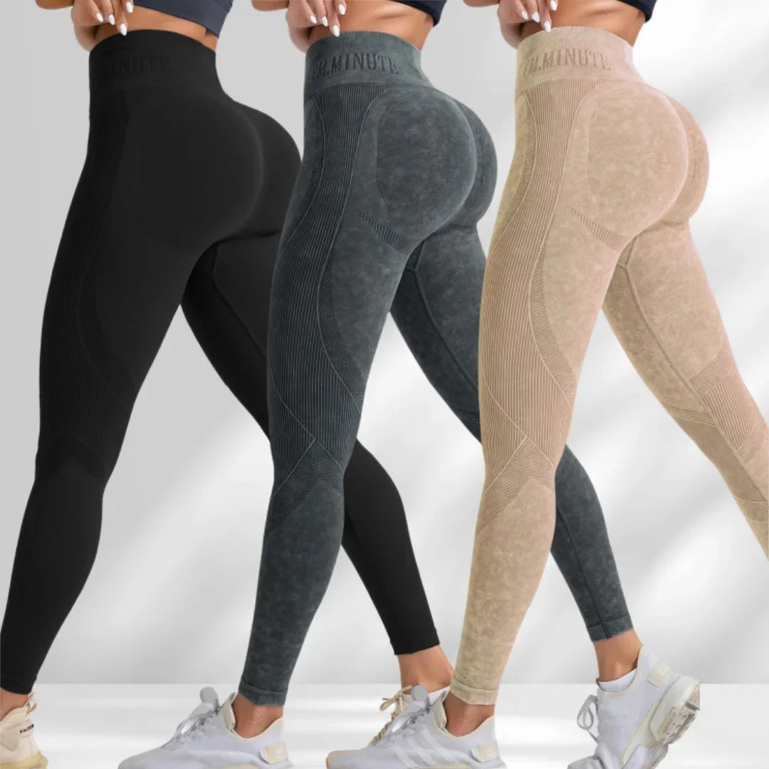 TrenddVibe™ Urban-Flex Letter-Waist Tights