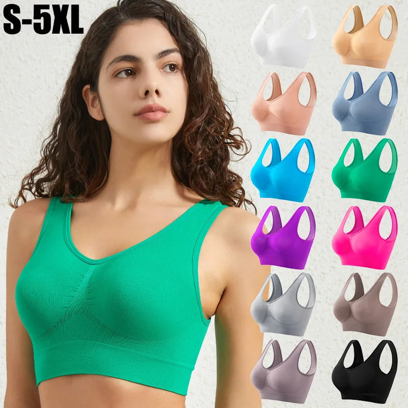 TrenddVibe™ Comfort-Flex Seamless Push-Up Bralette