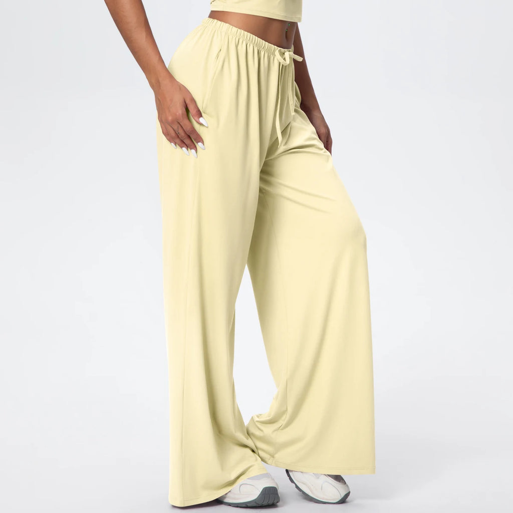 TrenddVibe™ CloudFlow Wide-Leg Yoga Pants