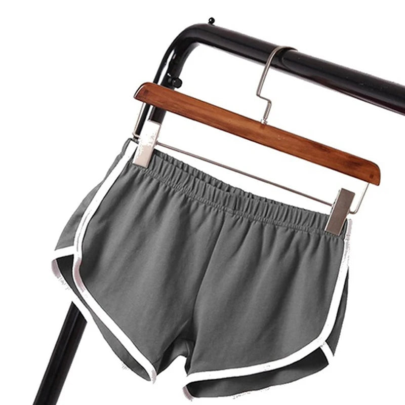 TrendVibe Women’s Casual Sports Shorts – High Waist, Elastic Fit, Summer Style