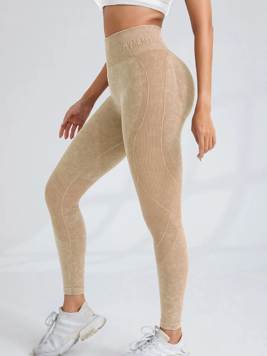 TrenddVibe™ Urban-Flex Letter-Waist Tights