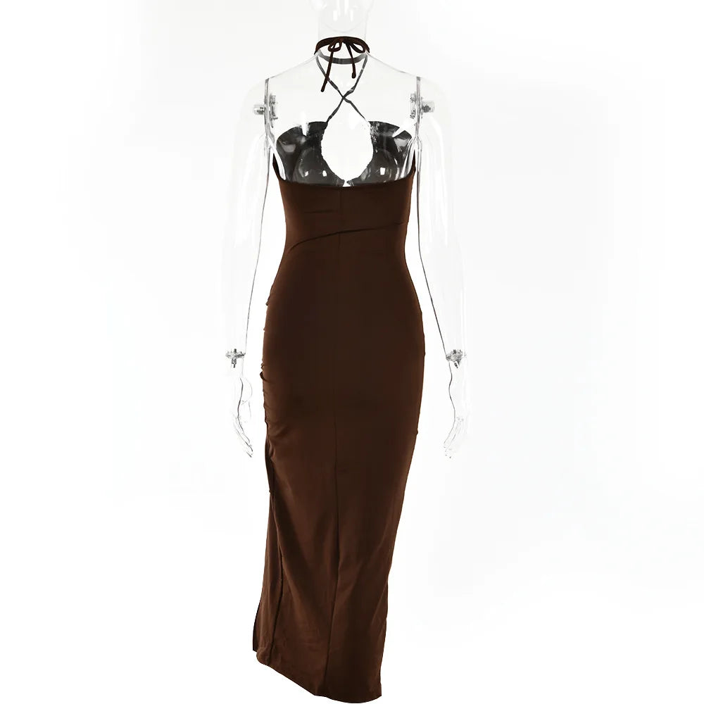 TrenddVibe™ Midnight Midi Sculpt Dress