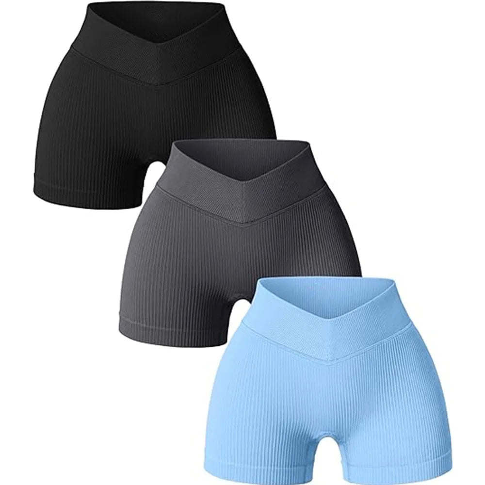TrenddVibe™ Sculpt-Flex Seamless Workout Shorts