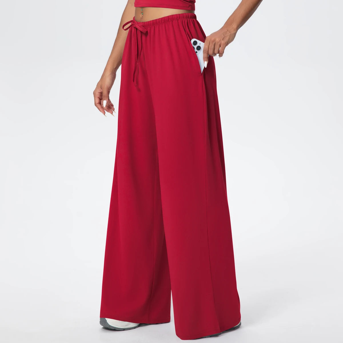 TrenddVibe™ CloudFlow Wide-Leg Yoga Pants