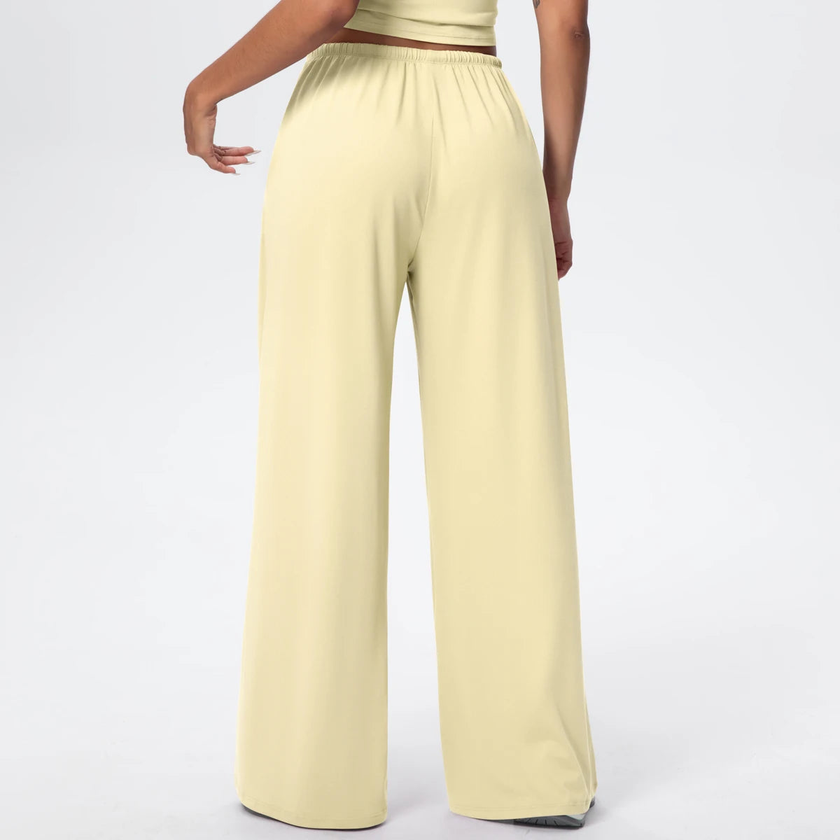 TrenddVibe™ CloudFlow Wide-Leg Yoga Pants