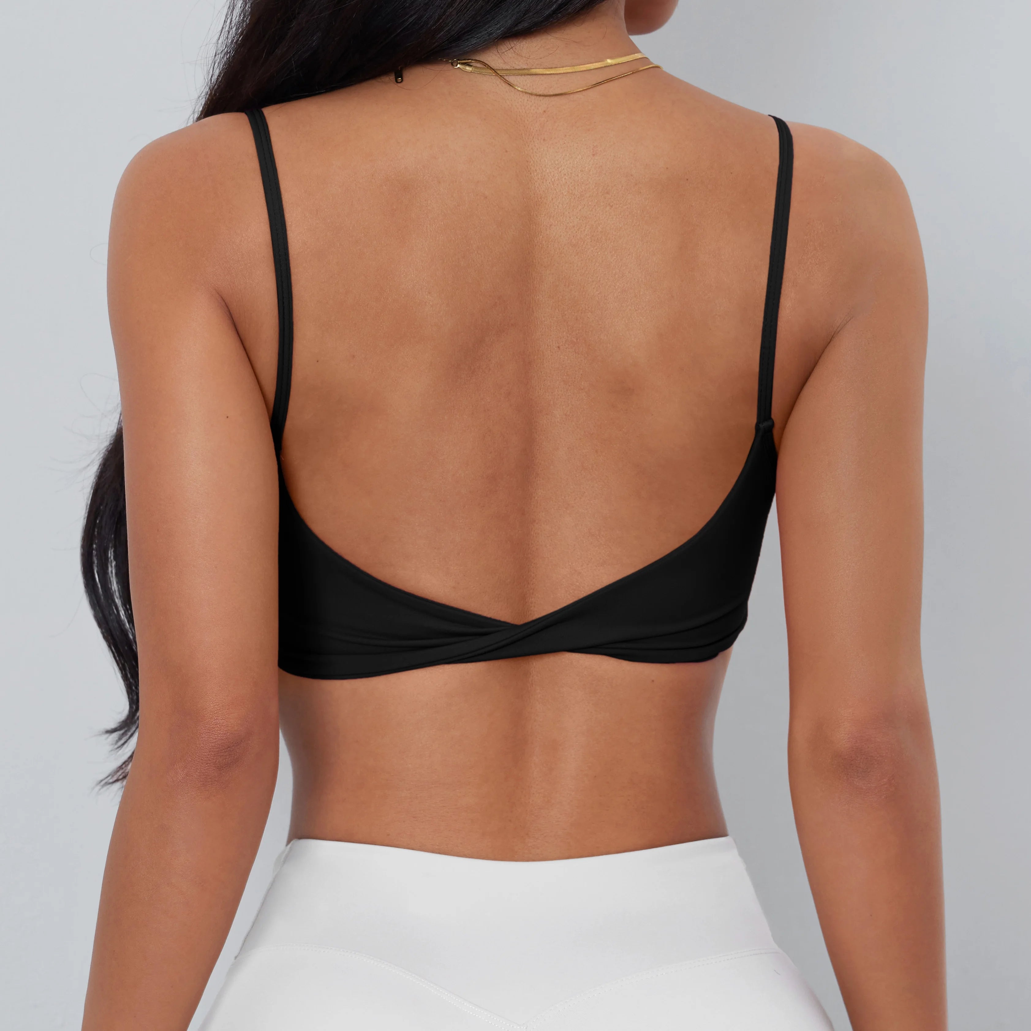 TrenddVibe™ Anfilia Spaghetti Strap Performance Bralette
