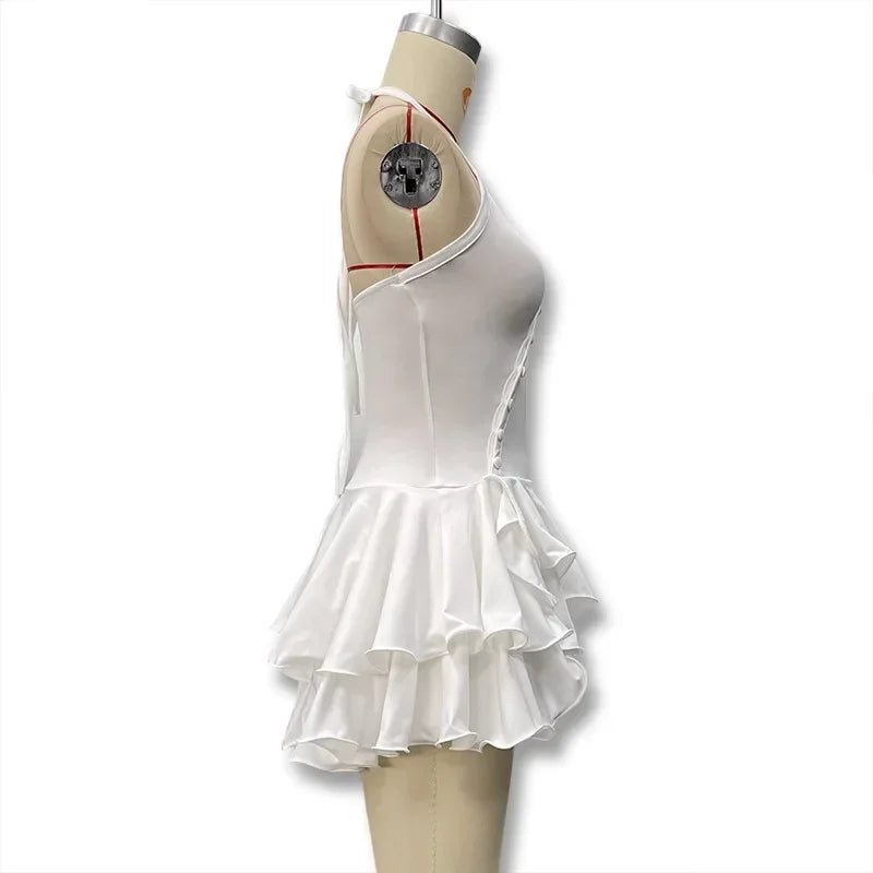 TrenddVibe™ Ruffle Romance Mini Dress