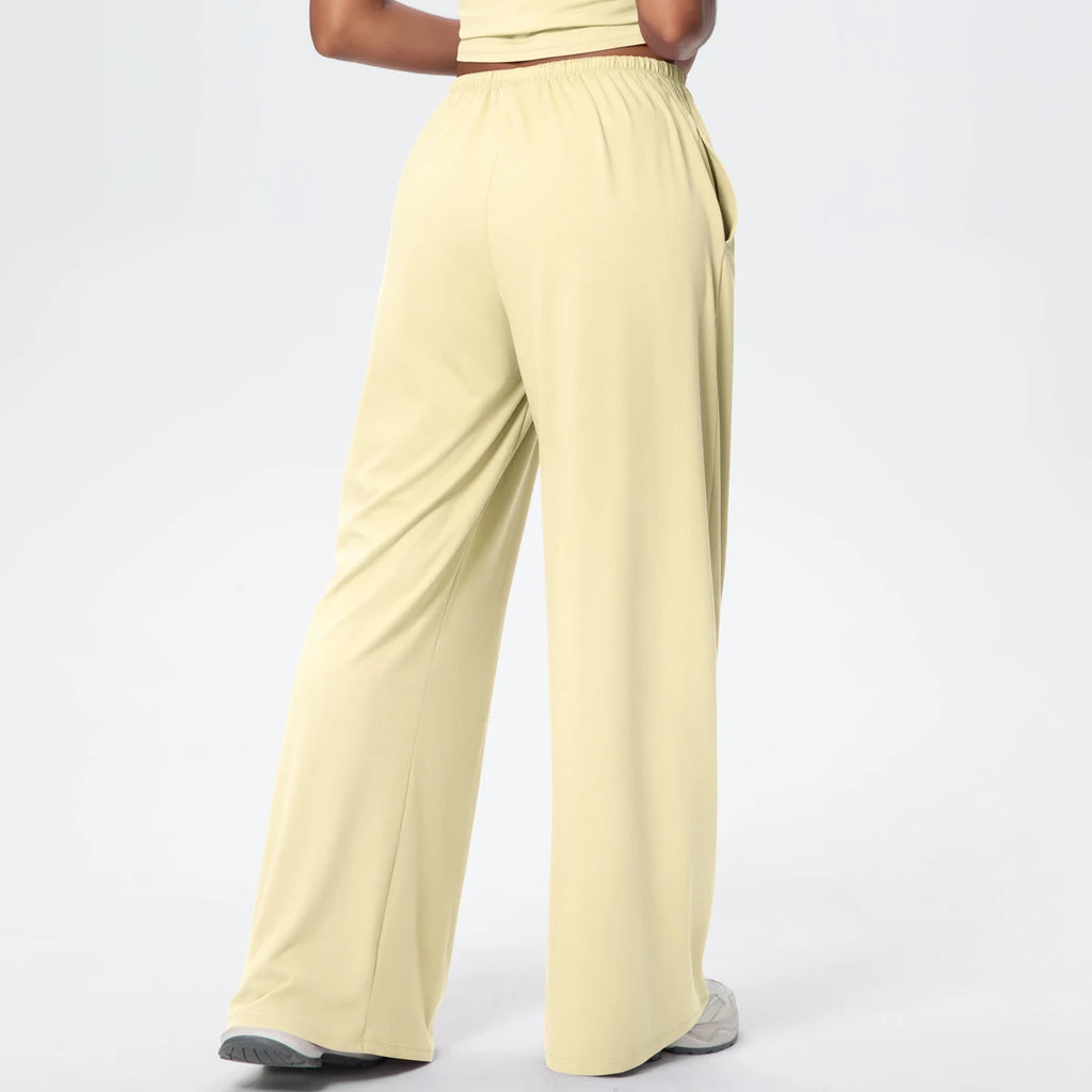 TrenddVibe™ CloudFlow Wide-Leg Yoga Pants