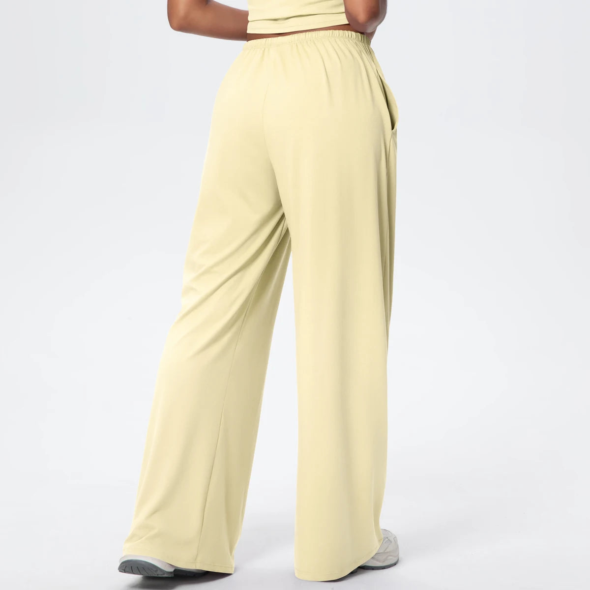 TrenddVibe™ CloudFlow Wide-Leg Yoga Pants