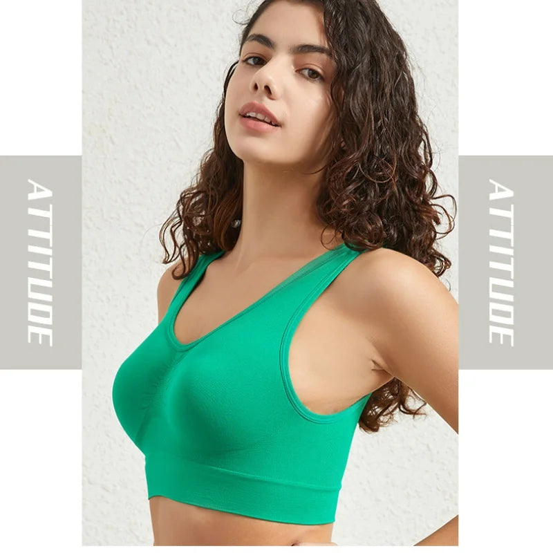 TrenddVibe™ Comfort-Flex Seamless Push-Up Bralette