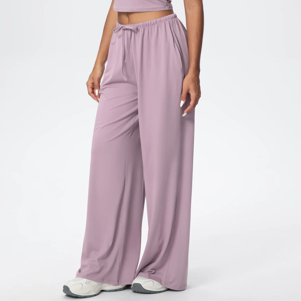 TrenddVibe™ CloudFlow Wide-Leg Yoga Pants