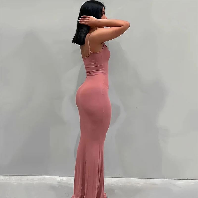 TrenddVibe™ Liquid Satin Slip Maxi