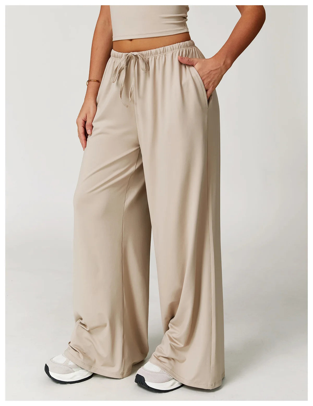 TrenddVibe™ FlowMotion Wide-Leg Sport Pants