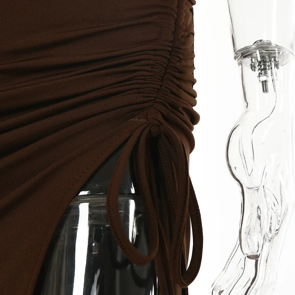 TrenddVibe™ Midnight Midi Sculpt Dress