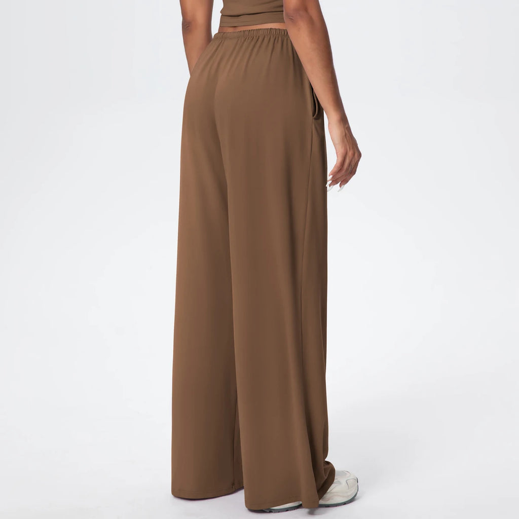 TrenddVibe™ CloudFlow Wide-Leg Yoga Pants