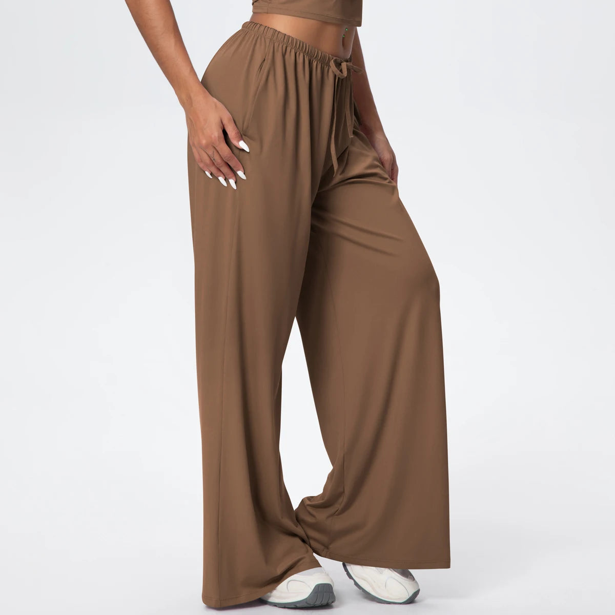 TrenddVibe™ CloudFlow Wide-Leg Yoga Pants