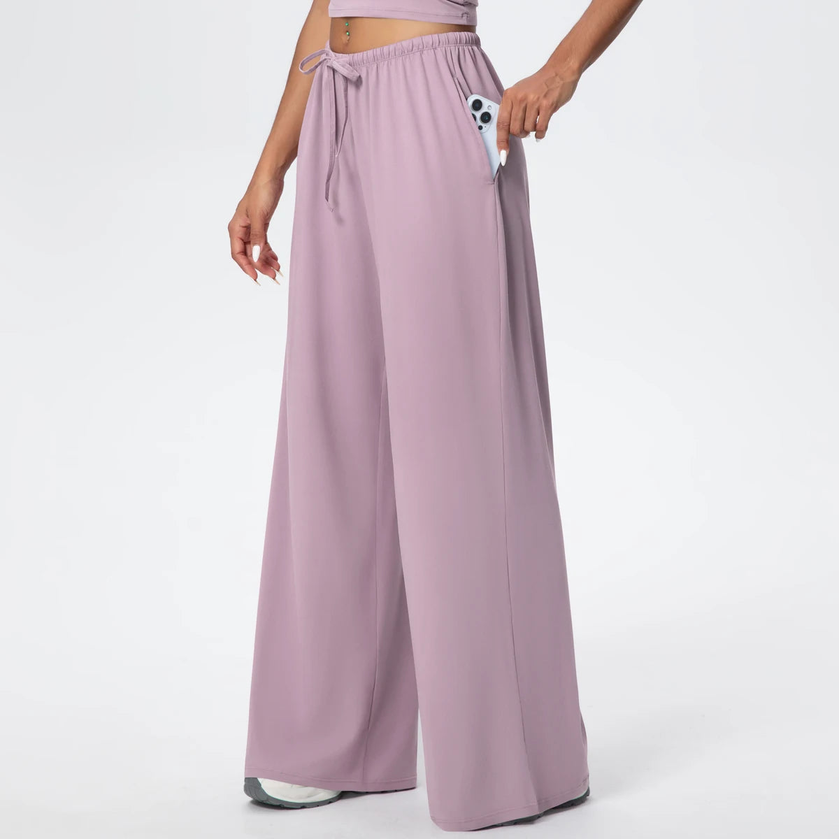 TrenddVibe™ CloudFlow Wide-Leg Yoga Pants