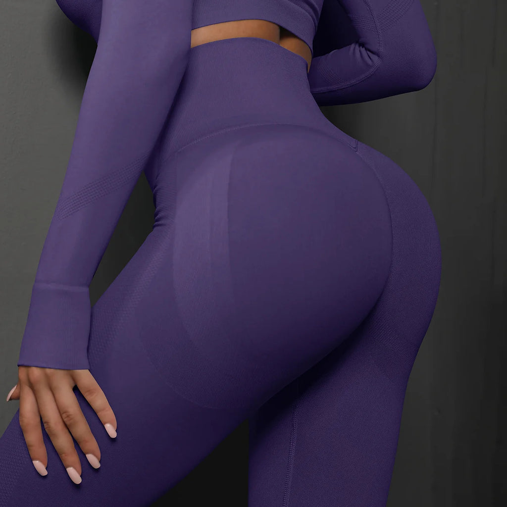 TrenddVibe™ Sculpt-Lift High-Waist Seamless Leggings
